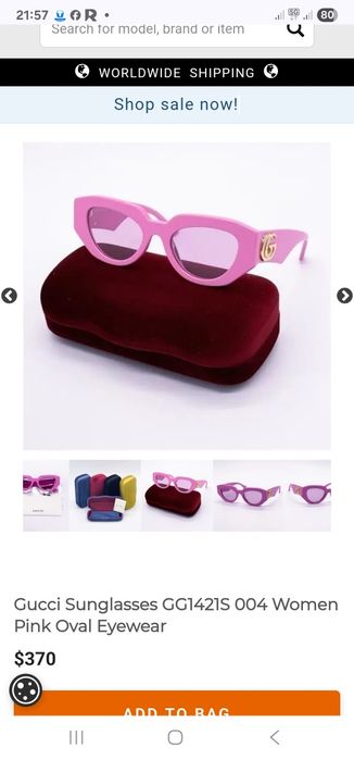 Ochelari Gucci roz