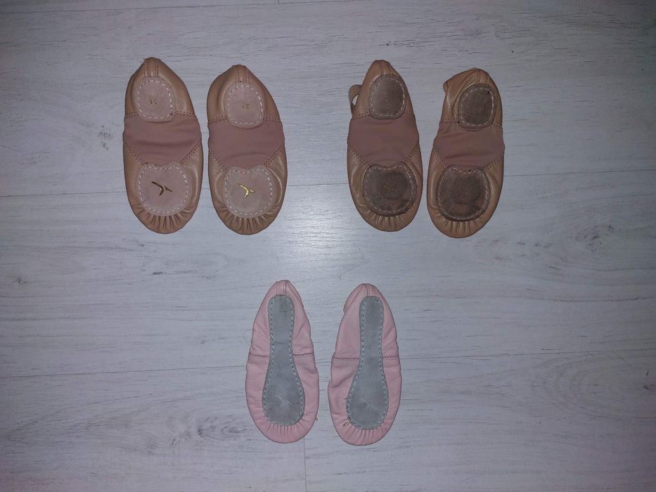 Cipici demi poante/flexibili de dans, balet, gimn h&m, decathlon