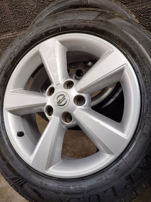 Vând Set Jante Aliaj 5x114,3 Nissan + Cauciucuri 215/60/17 DOT 2024