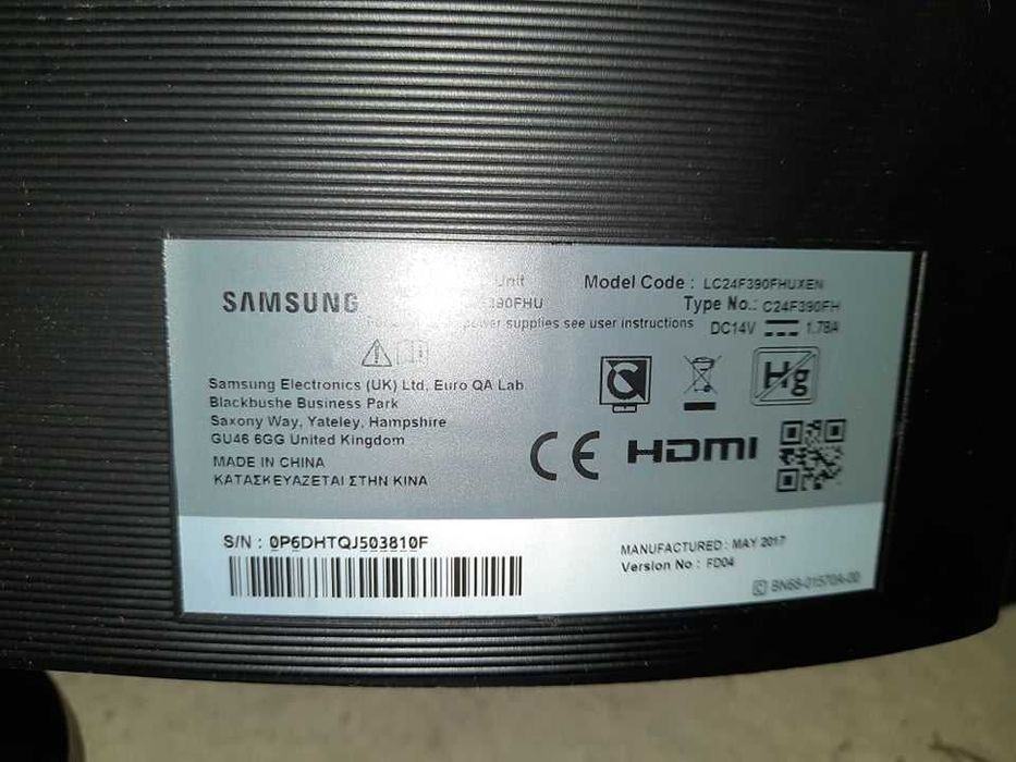 Нов 24" инчов извит Samsung монитор