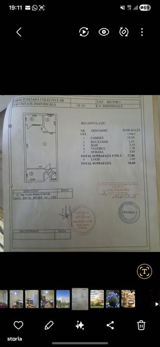 Garsoniera de vanzare Nicolae Grigorescu- Policlinica Titan etaj 6/10