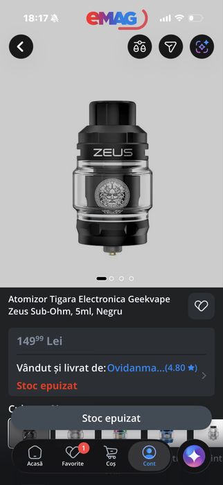 Vand DOAR ATOMIZOR geekvape