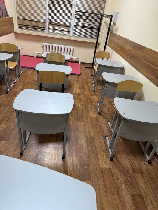 Школьные Парты одноместные со стульями, компьютерные столы
