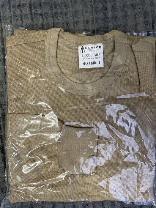 Tricouri crem combat maneca lunga