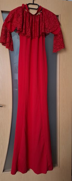 Rochie roșie lungă