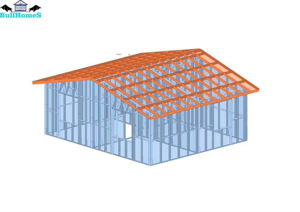 Къща,Бунгало,Преместваема къща,Сглобяеми къщи,Модулни,Жилищни-48.5м²