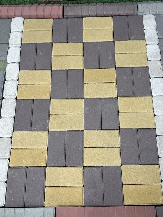 Брусчатка Старый город Кирпичик вибропресс