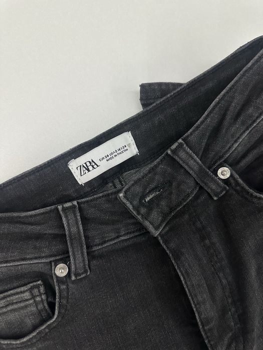 Джинсы клеш, черные, Zara