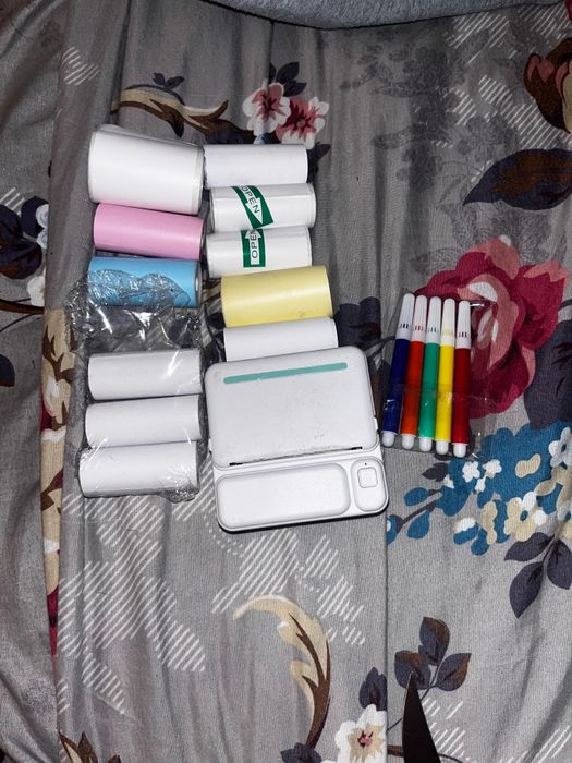 Мини принтер чёрно белый