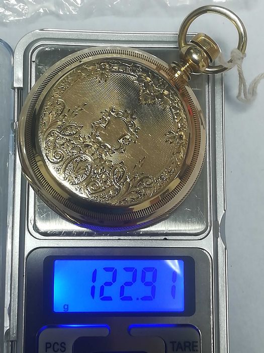 ELGIN джобен часовник, златен 14к, перфектен, рядък
