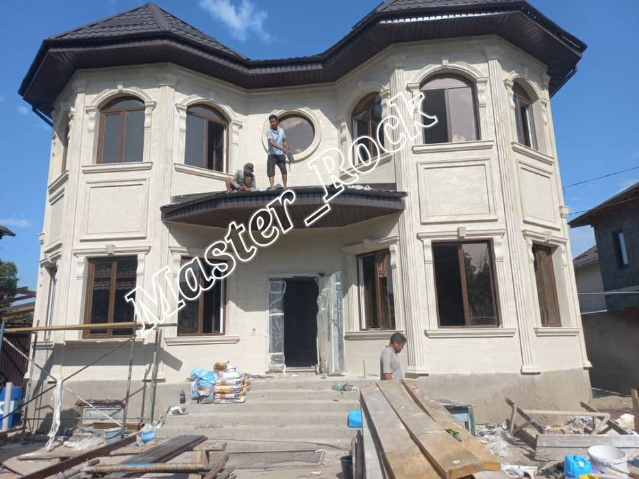 ! Жидкий травертин (материал + работа)