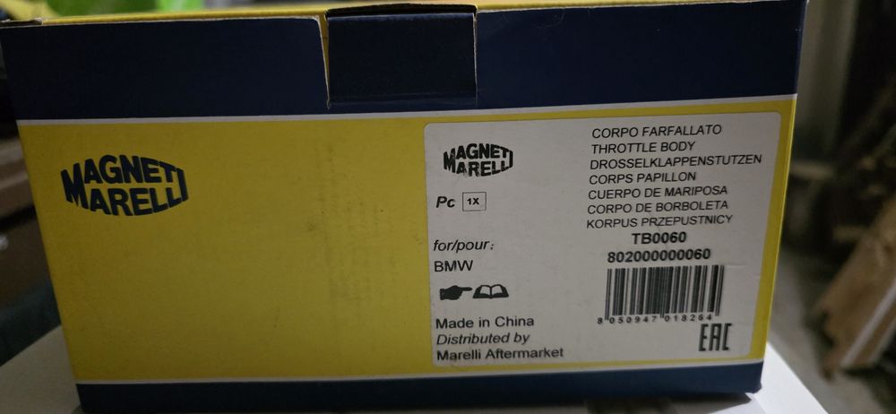 Clapeta acceleratie Magneti Marelli noua pentru BMW seria 1 E87