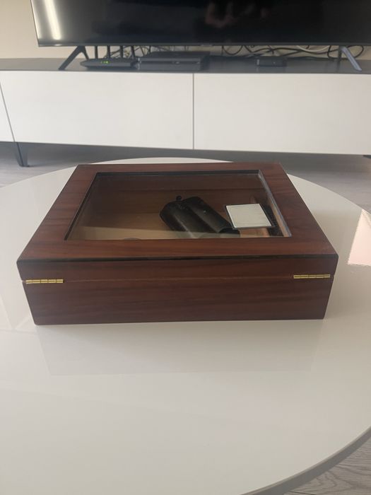 Кутия за пури (Хумидор ) ANGELO, С ВЛАГОМЕТЪР