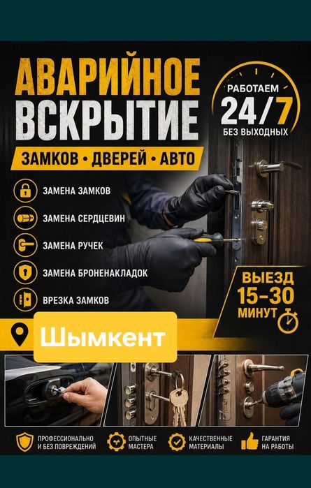 Есік ашу.  Вскрытие замков