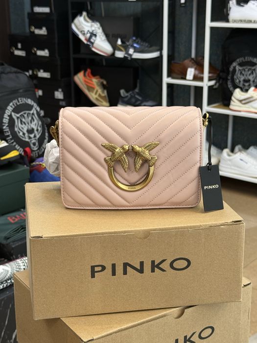 Дамска чанта Pinko  Love Click Classic 08Q Цвят пудра
