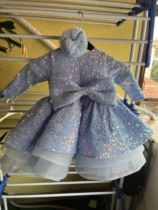 Официална рокля за бебе 12м.