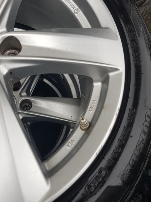 Jante hyundai5×114.3,17 anvelope iarna,senzori presiune