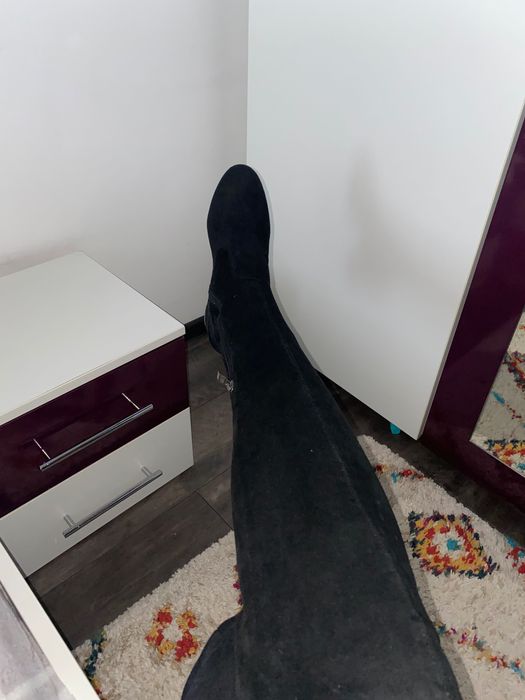 Cizme piele intoarsa