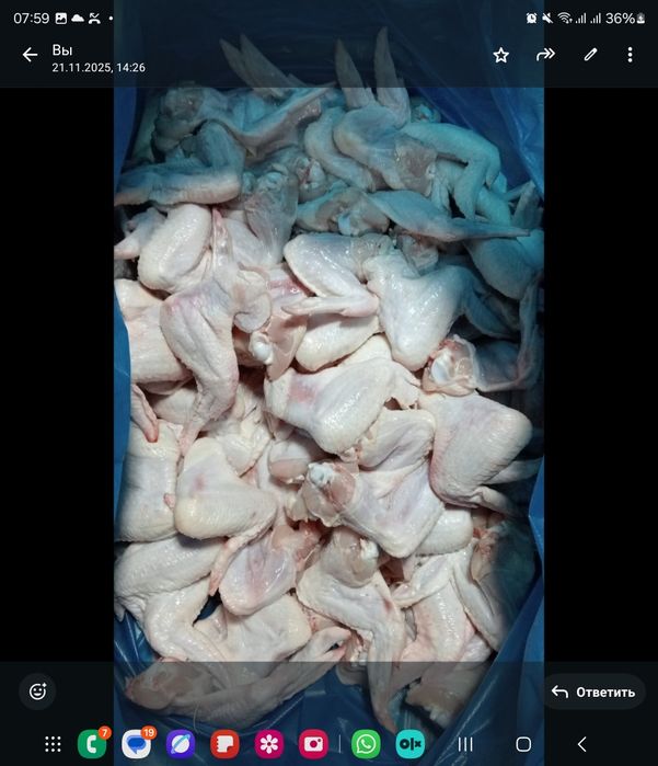 Окорочка, Филе, Голень,  бедро, Крыло охлажденка