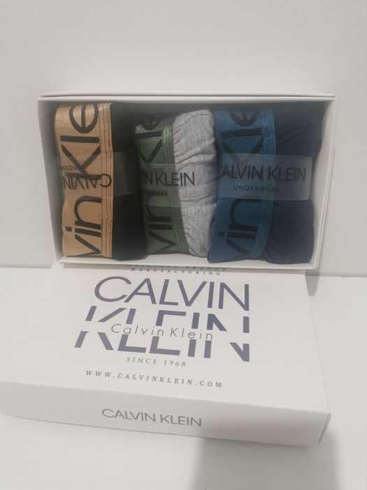 Boxeri  bărbați - Calvin Klein - 3 perechi set, 95 %bumbac, 5 %elastan