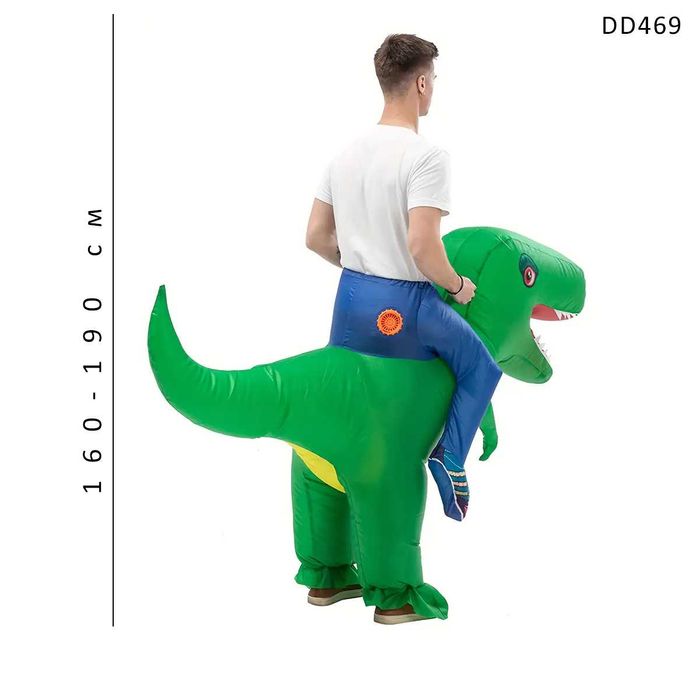 Надуваем парти костюм Яздя динозавър тирекс аниматор рожден ден детски