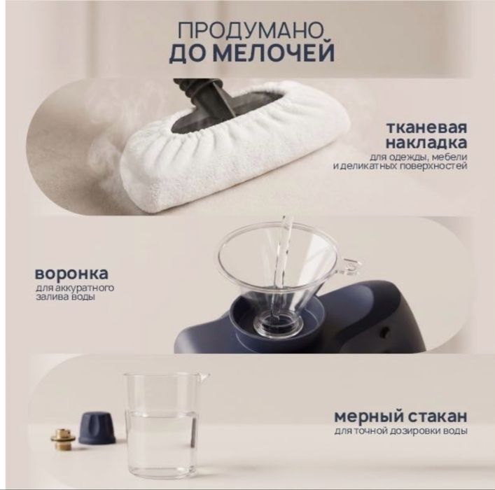 Пароочиститель Gerise SteamPro 12 в 1
