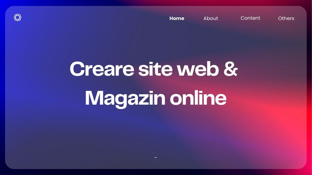 Creare Site Web / Site de prezentare / Magazin Online / Ecommerce