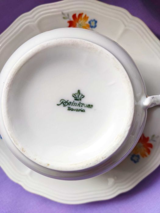 Баварски/немски порцеланов сервиз за кафе/чай