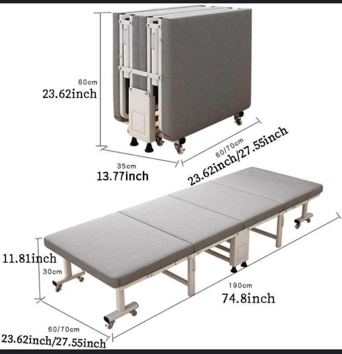 Раскладушка. складное кресло-кровать , с матрасом ,150 kg