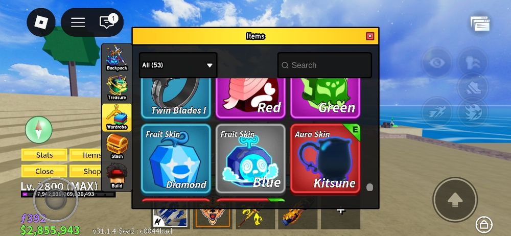 Аккаунт блокс фрукт