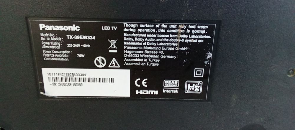 Televizor Samsung și Panasonic pentru piese