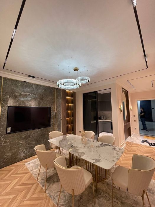 ЖК NRG Oybek 2-комнатная укомплектована шикарный ремонт 73м² этаж 3/16