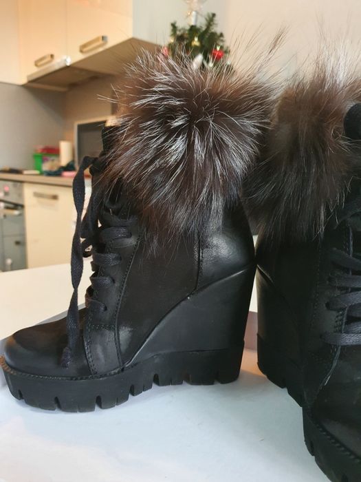 Боти exclusive-естествена кожа и косъм