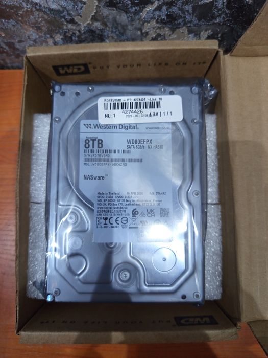 WD Red Plus 8TB, 4TB Recert WD80EFPX