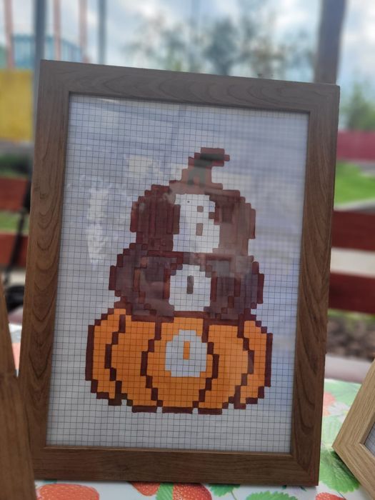 Tablou ,peisaje pixel art