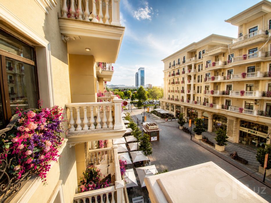 Tashkent city, Bulvar fontanga qaragan lyuks, kvartifa kunlil,