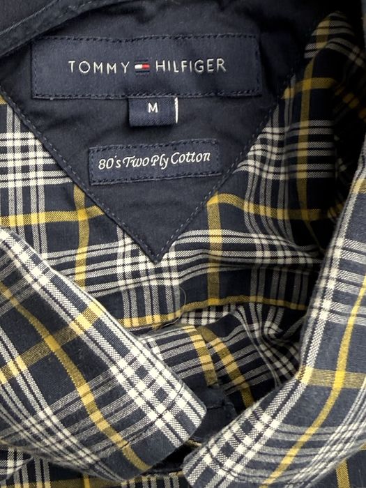 Camasa Tommy Hilfiger albastra dungi slim fit marimea S