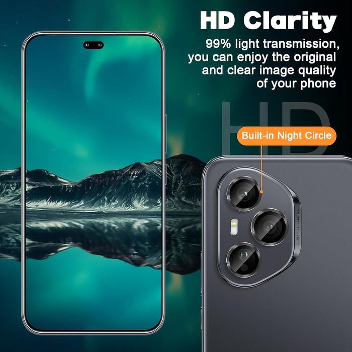 Стъклен Протектор за Камера Тип Рингове за Honor 400 Pro / 400 Lite