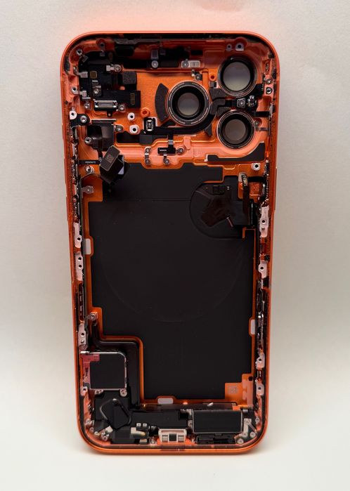 Carcasa originala iPhone 17 Pro Max Orange capac spate original swap