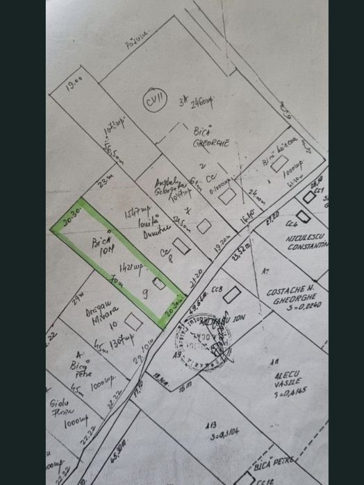Teren intravilan 1500 mp, dublă deschidere, baltă la 100m de curte – 18.000 €