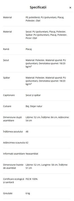 Scaune dining / bucătărie THORUP Jisk