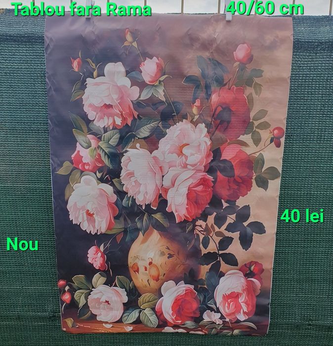 Tablouri picturi cu flori neinramate