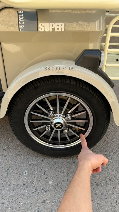 Семейный трицикл рикша X6 800W для семьи и закупок | Новое в упаковке!