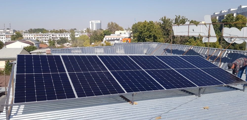 Солнечный панели установка монтаж