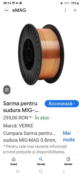 4 role de sirma de 15kg pentru sudat cu CO2