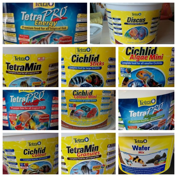 Насипни храни за декоративни рибки на Тетра