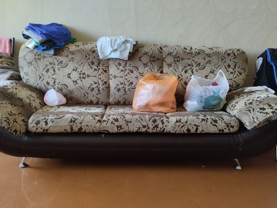 Холодильник, диван