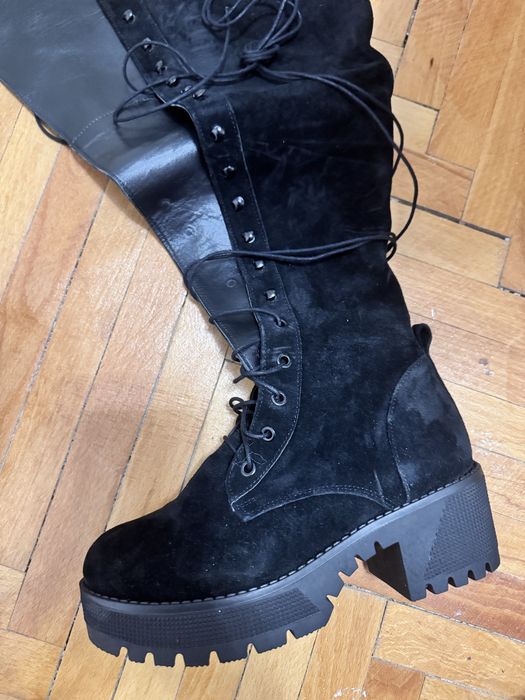 Cizme moja noi din piele intoarsa