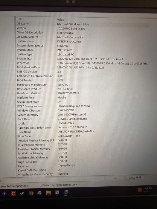 Lenovo ThinkPad P16v i7-13800H • RTX A500 • 64 GB RAM • Garanţie