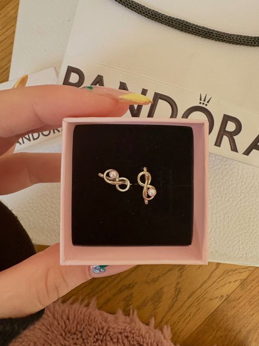 Пандора обеци с перли